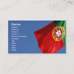 Portugal flagga visitkort