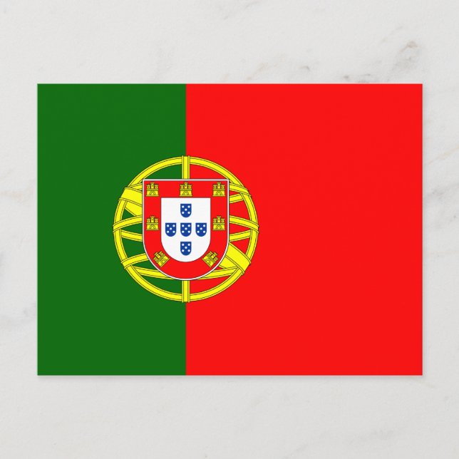 Portugal Flagga Vykort (Framsida)