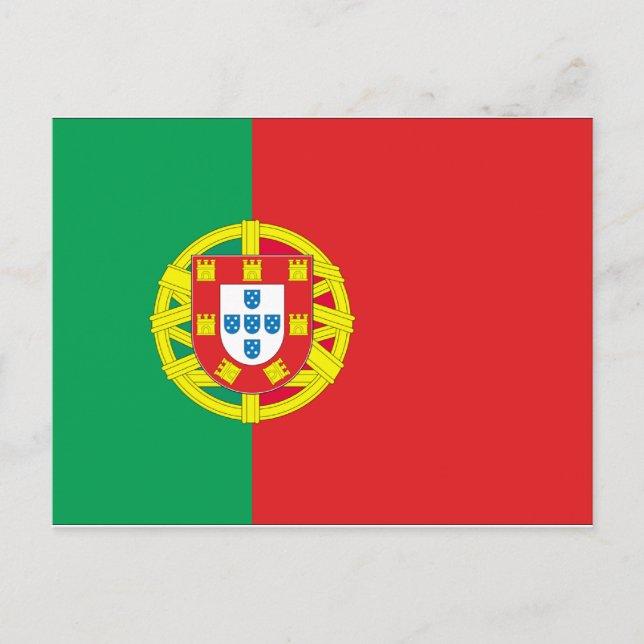 Portugal Flagga Vykort (Framsida)