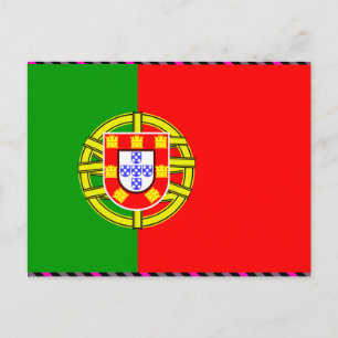 Portugal Flagga Vykort