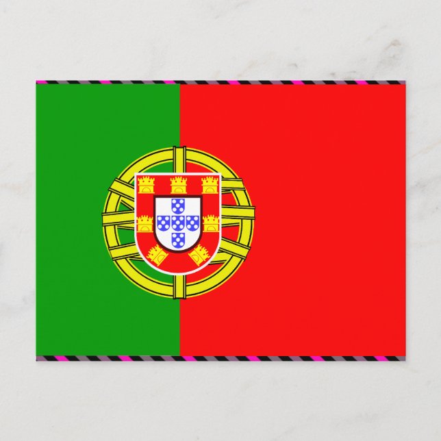 Portugal Flagga Vykort (Framsida)