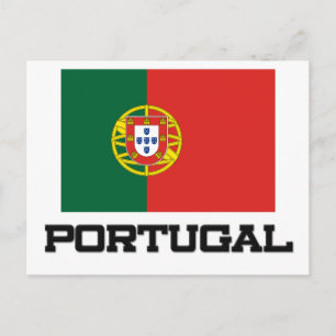 Portugal Flagga Vykort