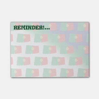 Portugal flaggamönster post-it block