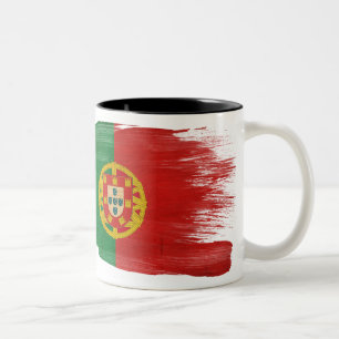 Portugal flaggamugg Två-Tonad mugg