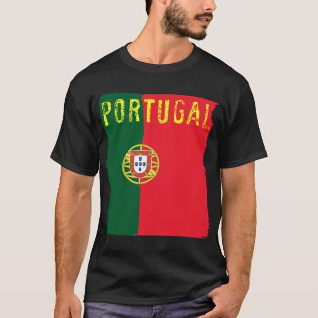 Portugal flaggaT-tröja T-shirt (Framsida)