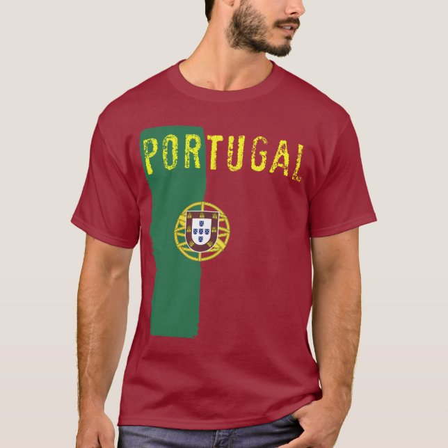 Portugal flaggaT-tröja Tee Shirt (Framsida)