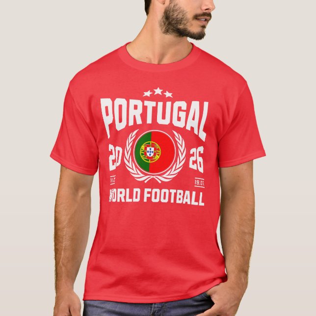 Portugal Fotboll 2026 T Shirt (Framsida)