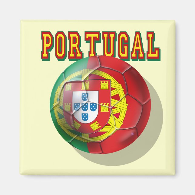 Portugal Fotboll Magnet (Framsidan)