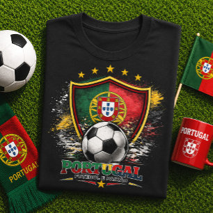 Portugal Fotboll Portugisiska Fotbolls-VM T Shirt