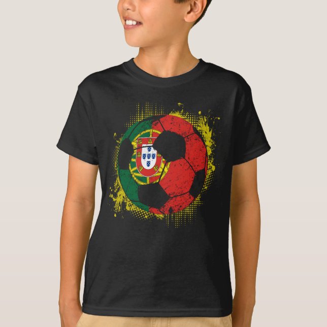 Portugal fotbollslag t shirt (Framsida)