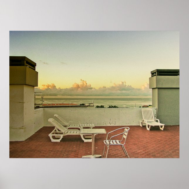 (PORTUGAL) Funchal Sunrise Poster (Framsidan)