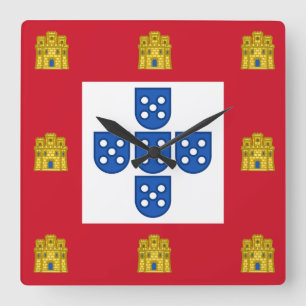 Portugal Fyrkantig Klocka