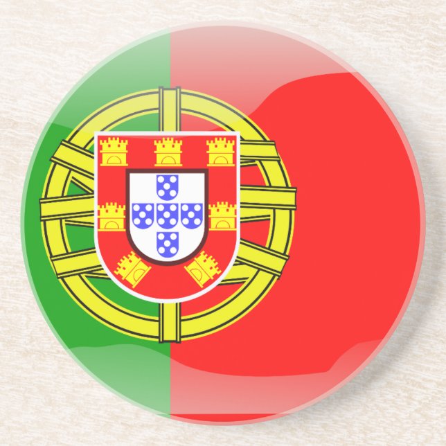 Portugal glansig flagga underlägg (Framsidan)