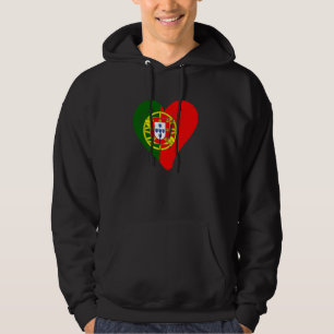 Portugal Heart portugisisk Flagga Manar Women Kids Hoodie