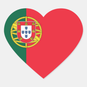 PORTUGAL HJÄRTFORMAT KLISTERMÄRKE