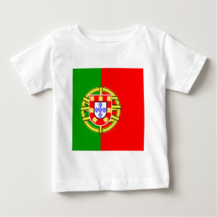 Portugal högkvalitativ flagga tee shirt