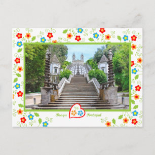 Portugal i foton - Bom Jesus, Braga Vykort