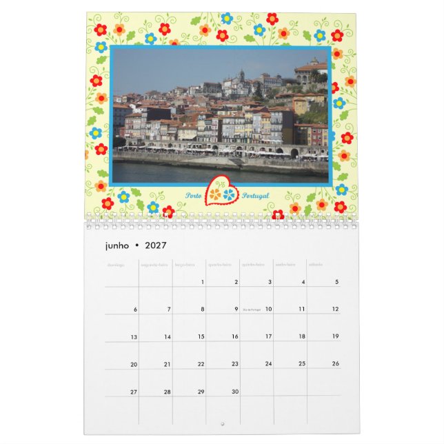 Portugal i Photos Calendar Kalender (Jun 2027)