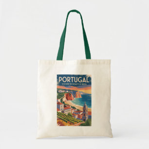 Portugal Iberia Siluett Illustration Resa Konst Tygkasse