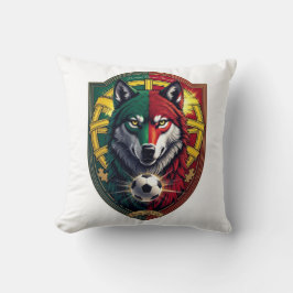 Portugal Iberian Wolf Glory Tee, National  Gift Kudde