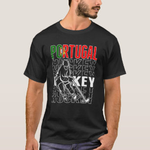 Portugal Ice Hockey Fläkt portugisisk Hockey Team  T Shirt