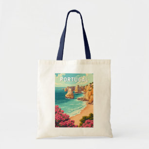 Portugal Illustration Resa Konst Vintage Tygkasse