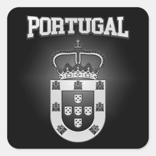 Portugal Jackar Arm Fyrkantigt Klistermärke