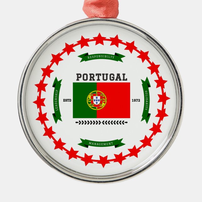 Portugal Julgransprydnad Metall (Framsidan)