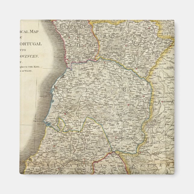 Portugal Karta Magnet (Framsidan)