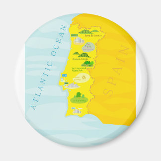 Portugal karta magnet