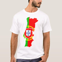 Portugal karta och flagga