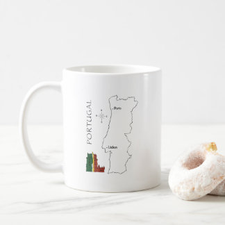 Portugal Kartkaffe Mugg - Modern Resesign