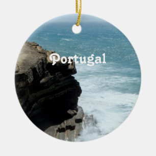 Portugal kusten julgransprydnad keramik