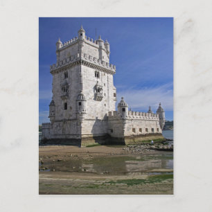 Portugal, Lissabon. Belem Torn, en Unesco-värld Vykort