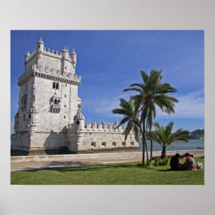 Portugal, Lissabon. Belem-tornet, ett världsarv i Poster