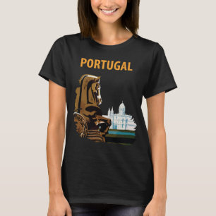 Portugal Lissabon Belem-tornet Golden Travel T Shirt