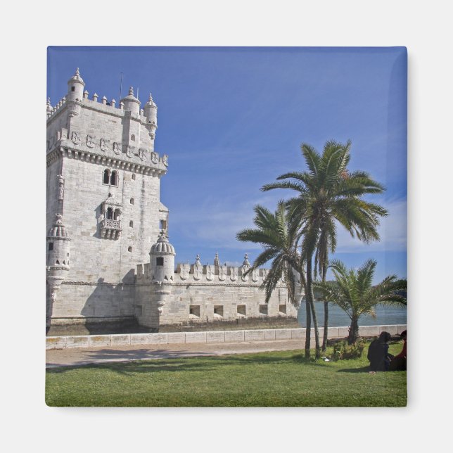 Portugal, Lissabon. Belem Tower, ett UNESCO-världs Magnet (Framsidan)