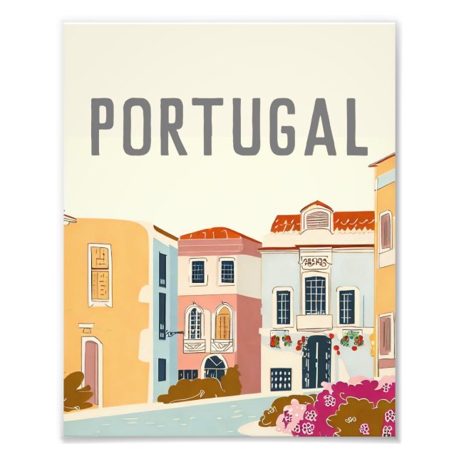 Portugal Lissabon Fototryck (Framsidan)