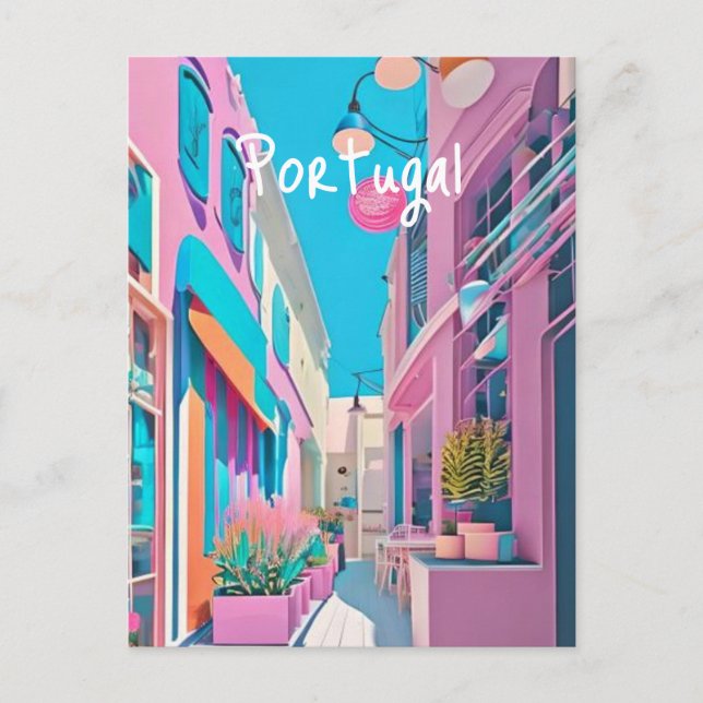 Portugal Lissabon Vykort (Framsida)