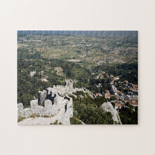 Portugal, Lissabonprovinsen, Sintra, Utsikt från Pussel (Horisontell)
