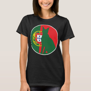 Portugal Lynx Portugisiskt nationellt Flagga T Shirt