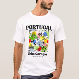 Portugal made heart t shirt