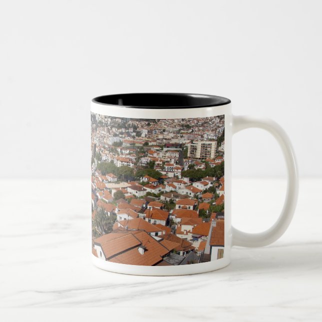 Portugal, Madeira Island, Funchal. Linbana Två-Tonad Mugg (Höger)