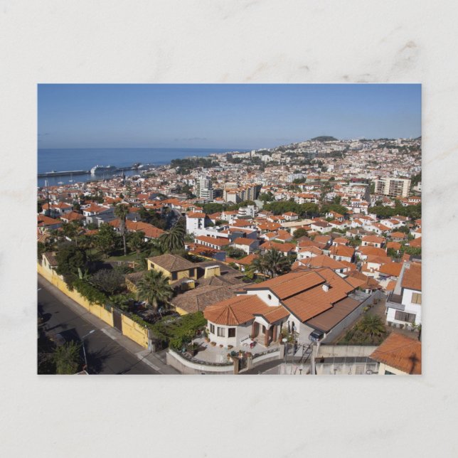 Portugal, Madeira-ön, Funchal. Linbana Vykort (Framsida)