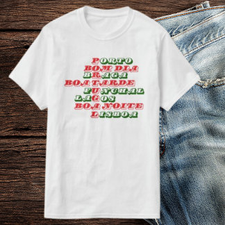 Portugal Manar Bra Bra förmiddag Vit T Shirt