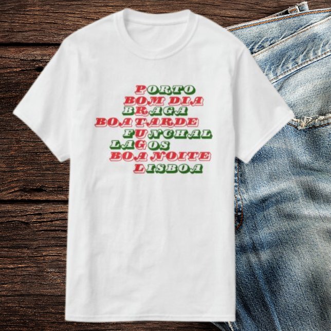 Portugal Manar Bra Bra förmiddag Vit T Shirt (Skapare uppladdad)