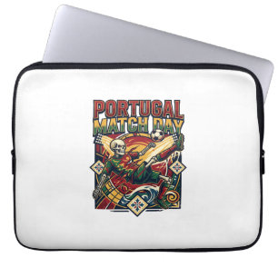 Portugal Match Day Skeleton Anfallare Nationer Lan Laptop Fodral