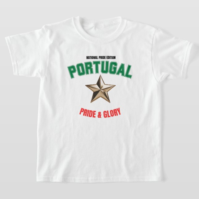 Portugal National Pride Edition Barn T-Shirt (Laydown)
