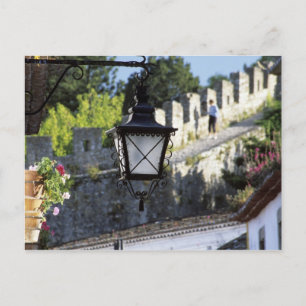 Portugal, Obidos. Järngatlykta och 1400-talet Vykort