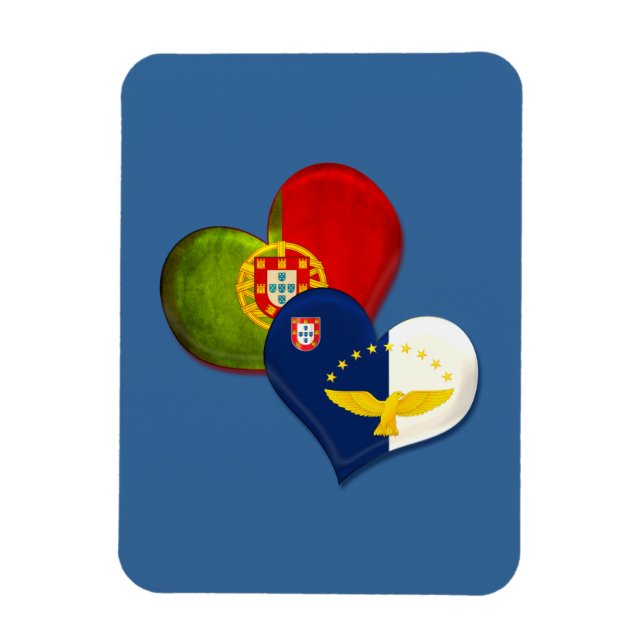 Portugal och Azorerna Magnet (Vertikal)